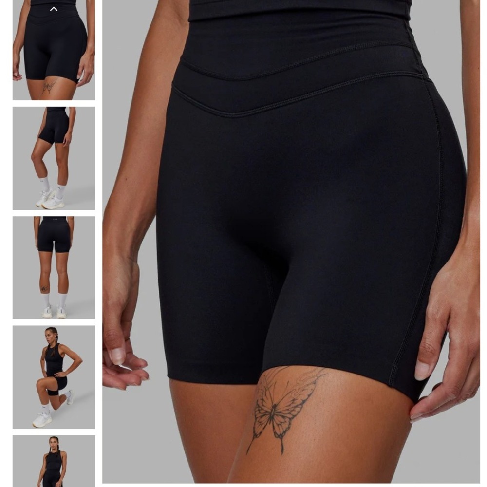 LSKD Enhance Mid Short Tights Black XS Ultra High Rise 6 Inch Short NEW NWT - Picture 4 of 16